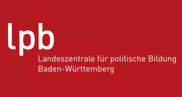 Logo der Landeszentrale für politische Bildung Baden-Württemberg auf rotem Hintergrund Logo der Landeszentrale für politische Bildung Baden-Württemberg auf rotem Hintergrund